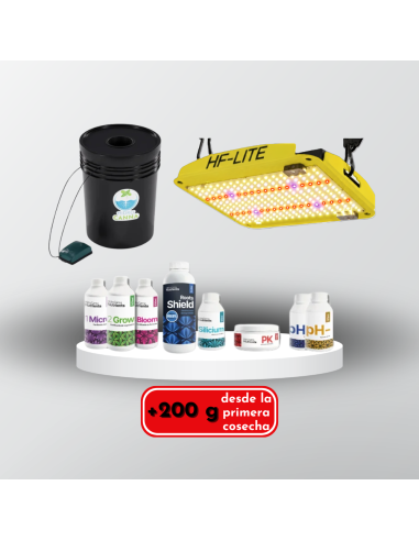 Kit Hidroponia Starter Pack (Balde DWC + Panel 120w CultiSmart + Linea Pro xs Hidrocanna)