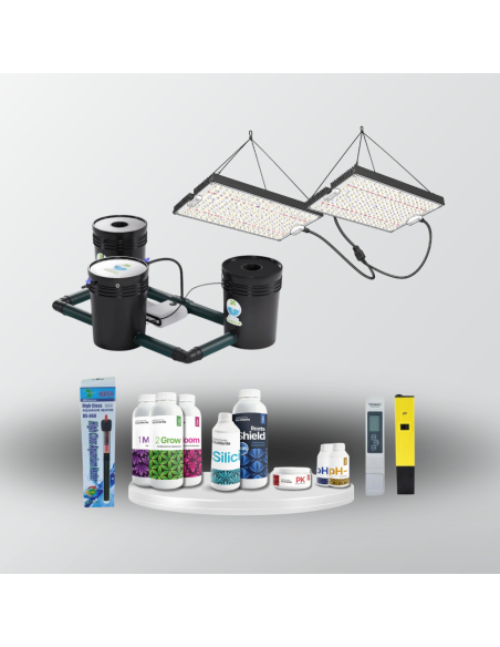 PACK HIDRO PRO 2.1 (RDWC 2.1 + PANEL QB240 MAX + LINEA PRO)