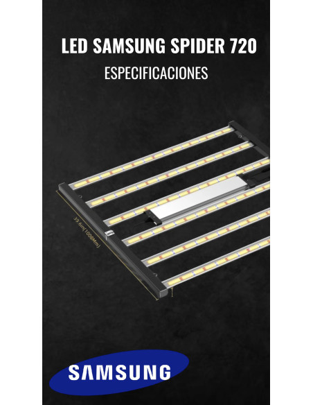 PANEL LED SPIDER 720W - SAMSUNG LM281B