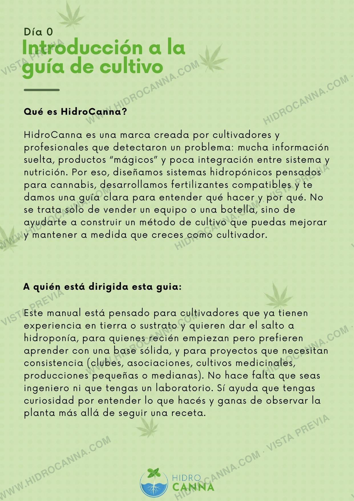 Introducción a la guía de cultivo - pagina 1