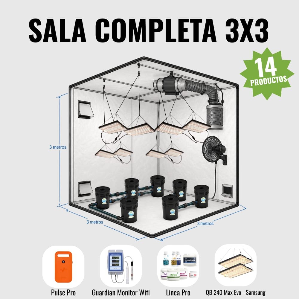Combo Completo Sala 3x3 - HidroCanna Nutrients